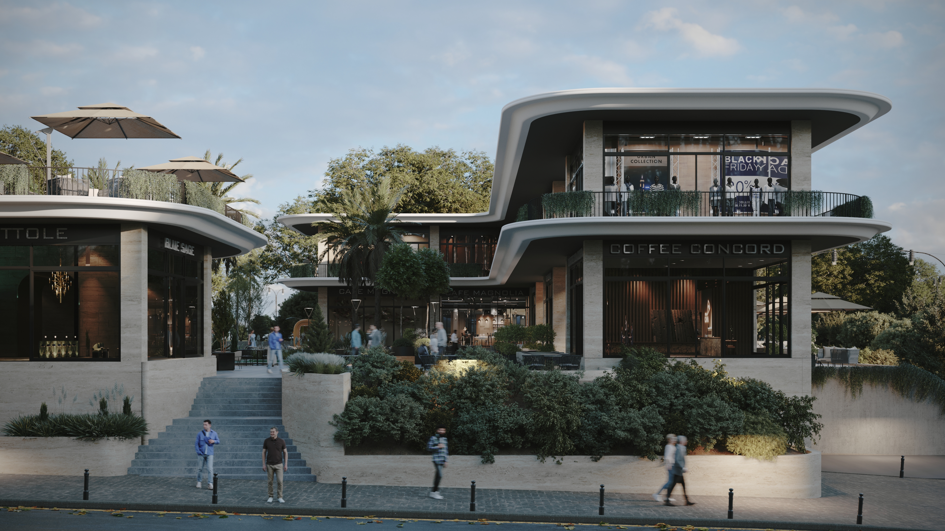 UBB Mersin Metin Çiçek Villaları - Lüks Müstakil Konut Dış Mekân Görselleştirme